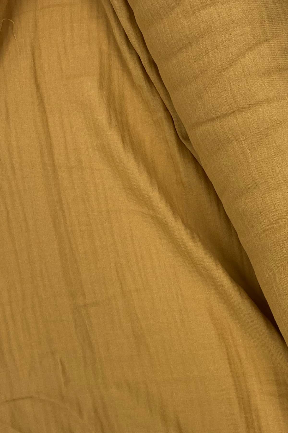 Çok Amaçlı Müslin Pamuklu Bebek Örtü ve Battaniye Kumaşı Müslin Bez Açık Kahve 37 resmi