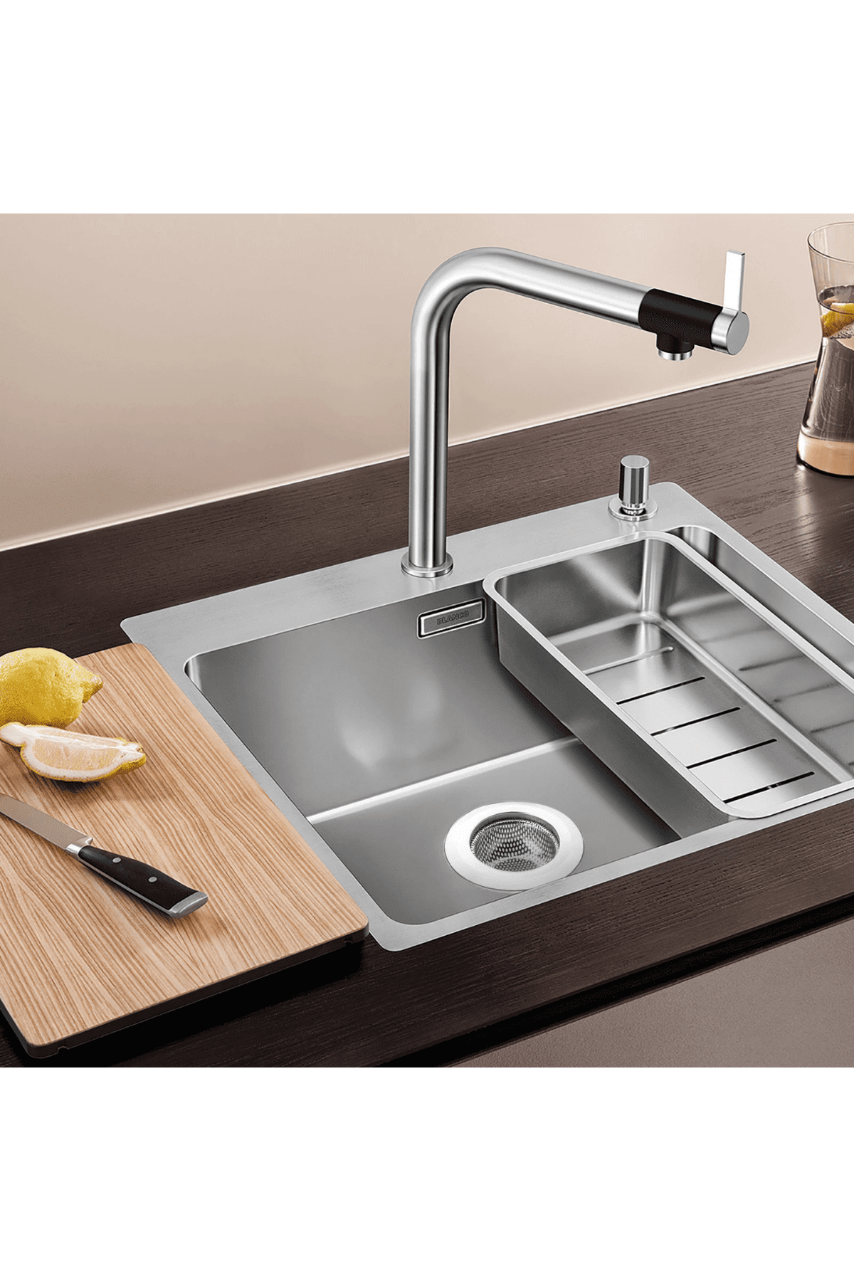 Mutfak Su Lavabo Filtresi Örgü Süzgeç Paslanmaz Çelik 7.5 cm Çap resmi