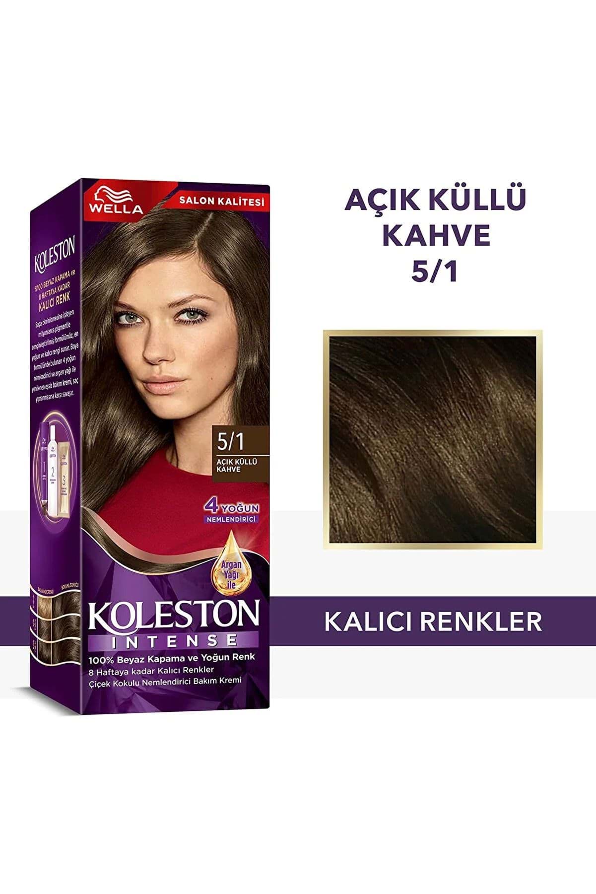 Koleston Intense Saç Boyası 5/1 Ekstra Küllü Kahve - Salon Kalitesi resmi