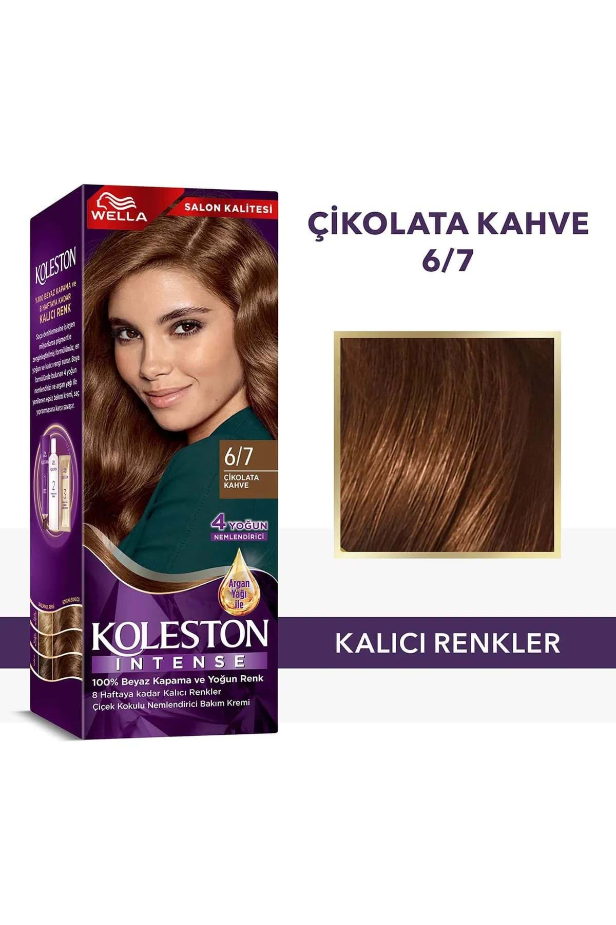 Koleston Intense Saç Boyası 6/7 Çikolata Kahve - Salon Kalitesi resmi