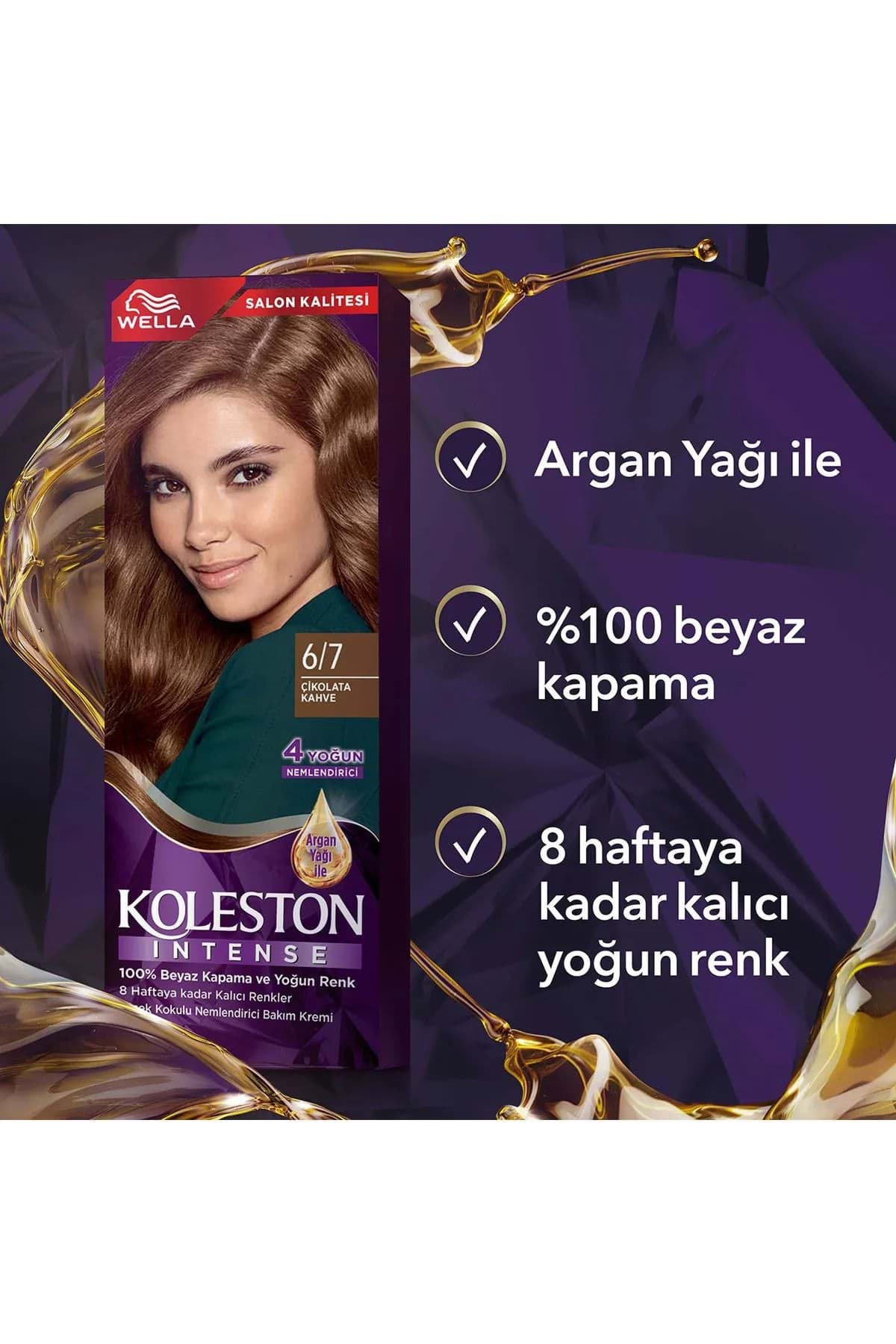 Koleston Intense Saç Boyası 6/7 Çikolata Kahve - Salon Kalitesi resmi