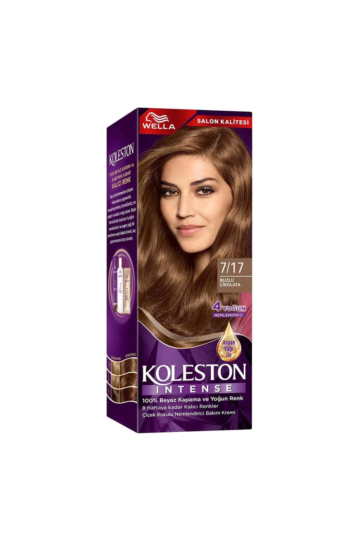 Koleston Intense Saç Boyası 7/17 Buzlu Çikolata - Salon Kalitesi resmi