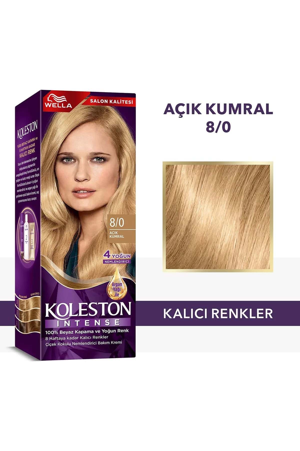 Koleston Intense Saç Boyası 8/0 Açık Kumral - Salon Kalitesi resmi