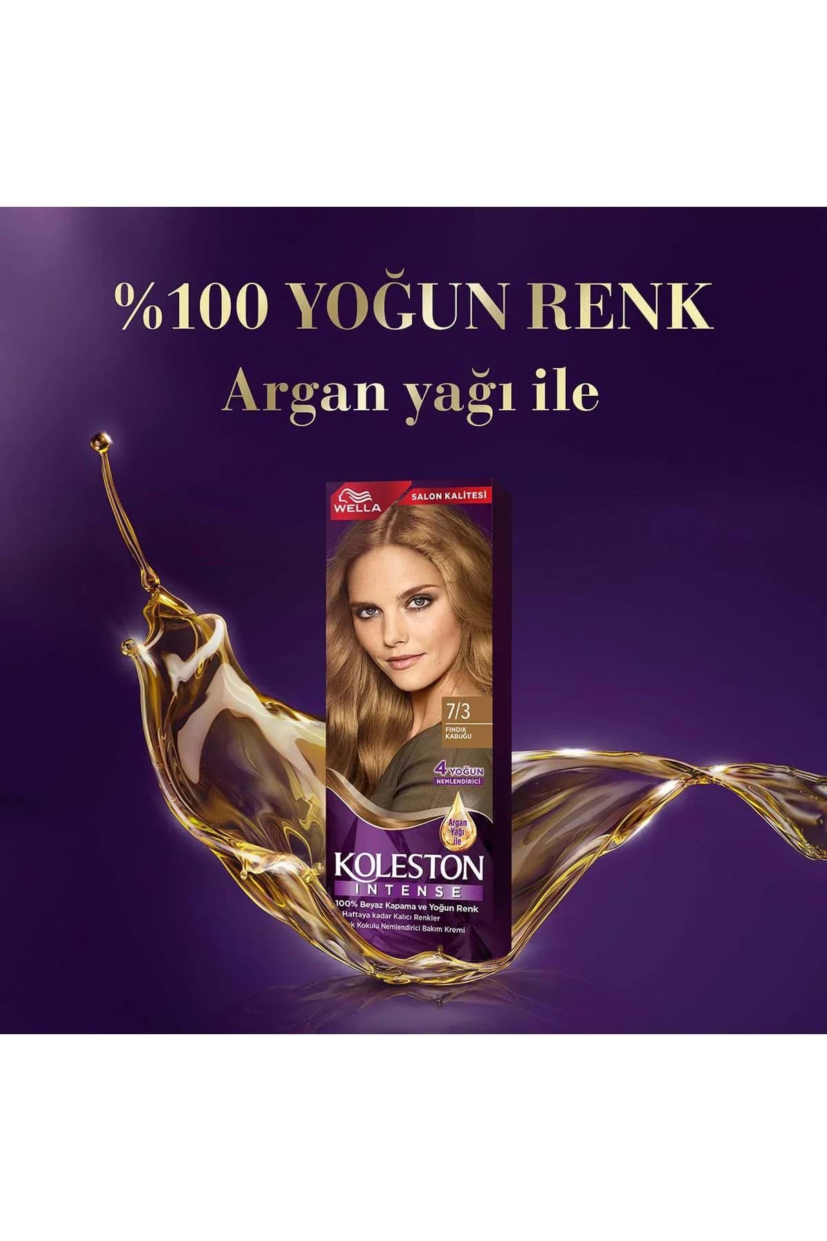 Koleston Intense Saç Boyası 7/3 Fındık Kabuğu - Salon Kalitesi resmi