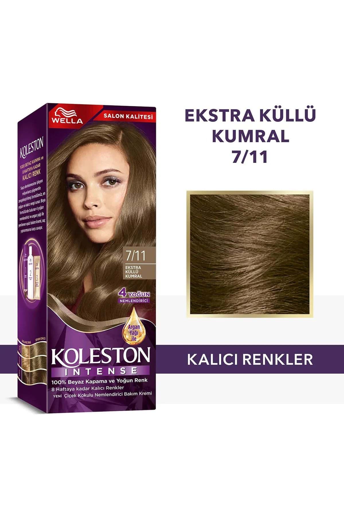 Koleston Intense Saç Boyası 7/11 Ekstra Küllü Kumral - Salon Kalitesi resmi