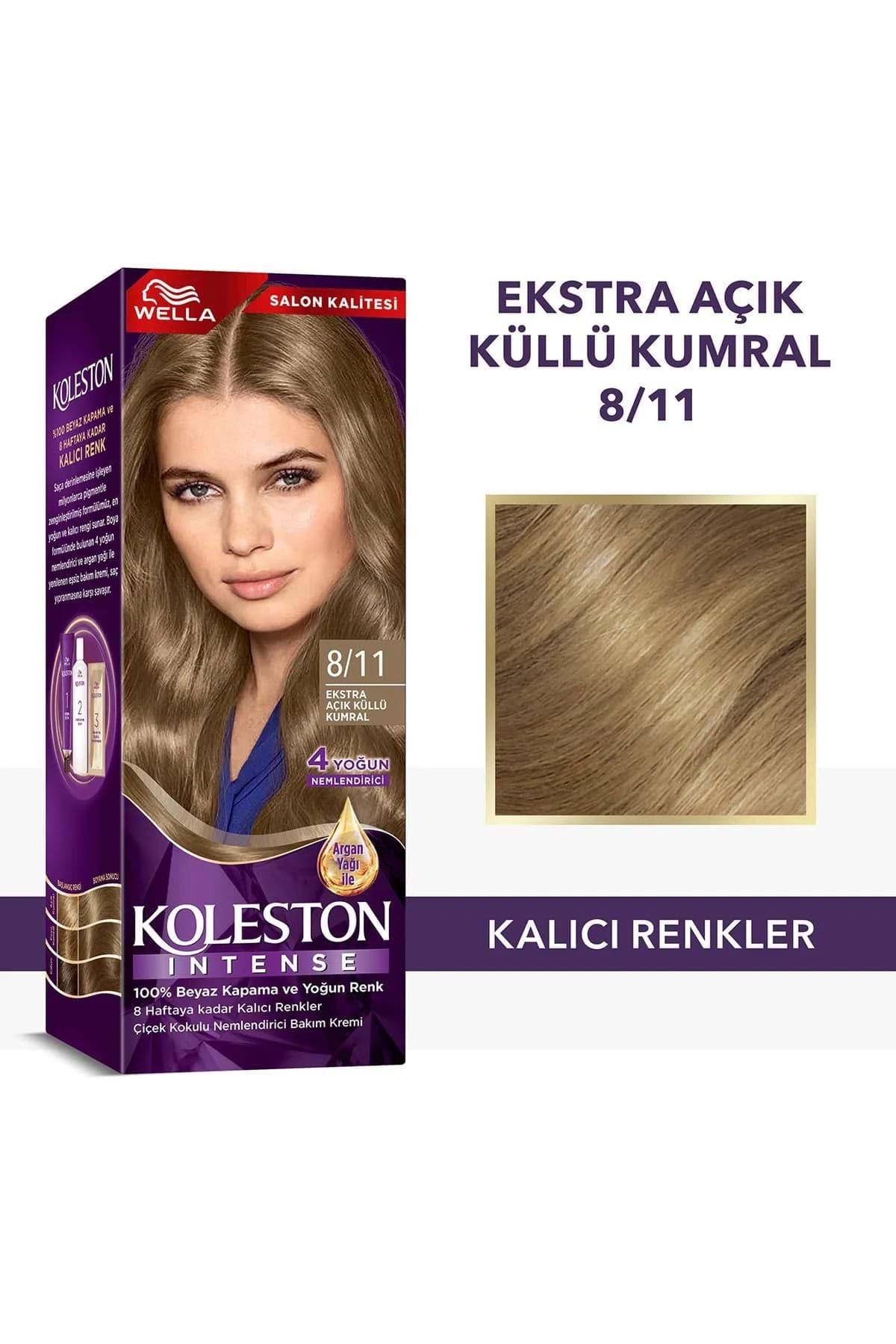 Koleston Intense Saç Boyası 8/11 Ekstra Açık Küllü Kumral - Salon Kalitesi resmi