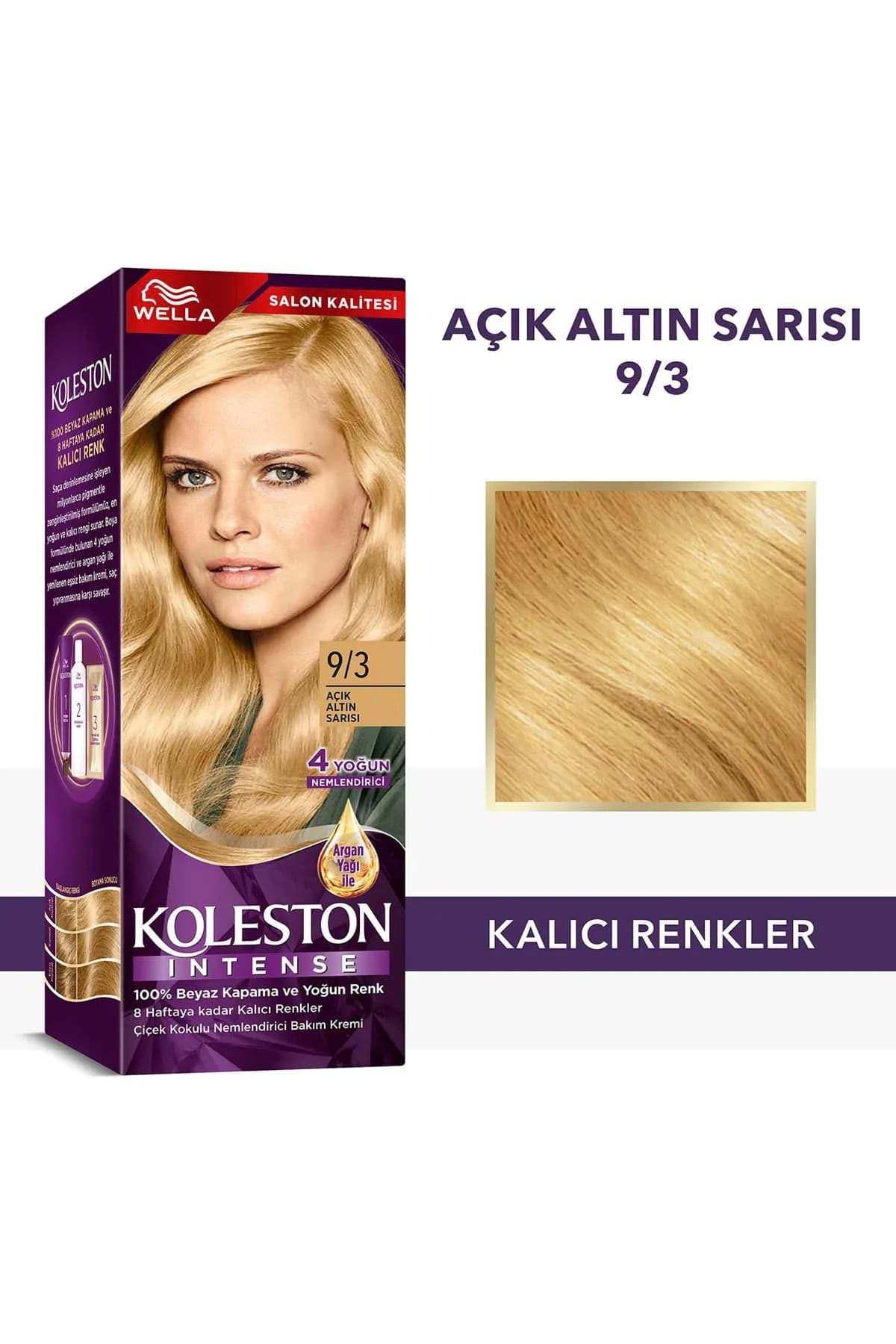 Koleston Intense Saç Boyası 9/3 Açık Altın Sarısı - Salon Kalitesi resmi