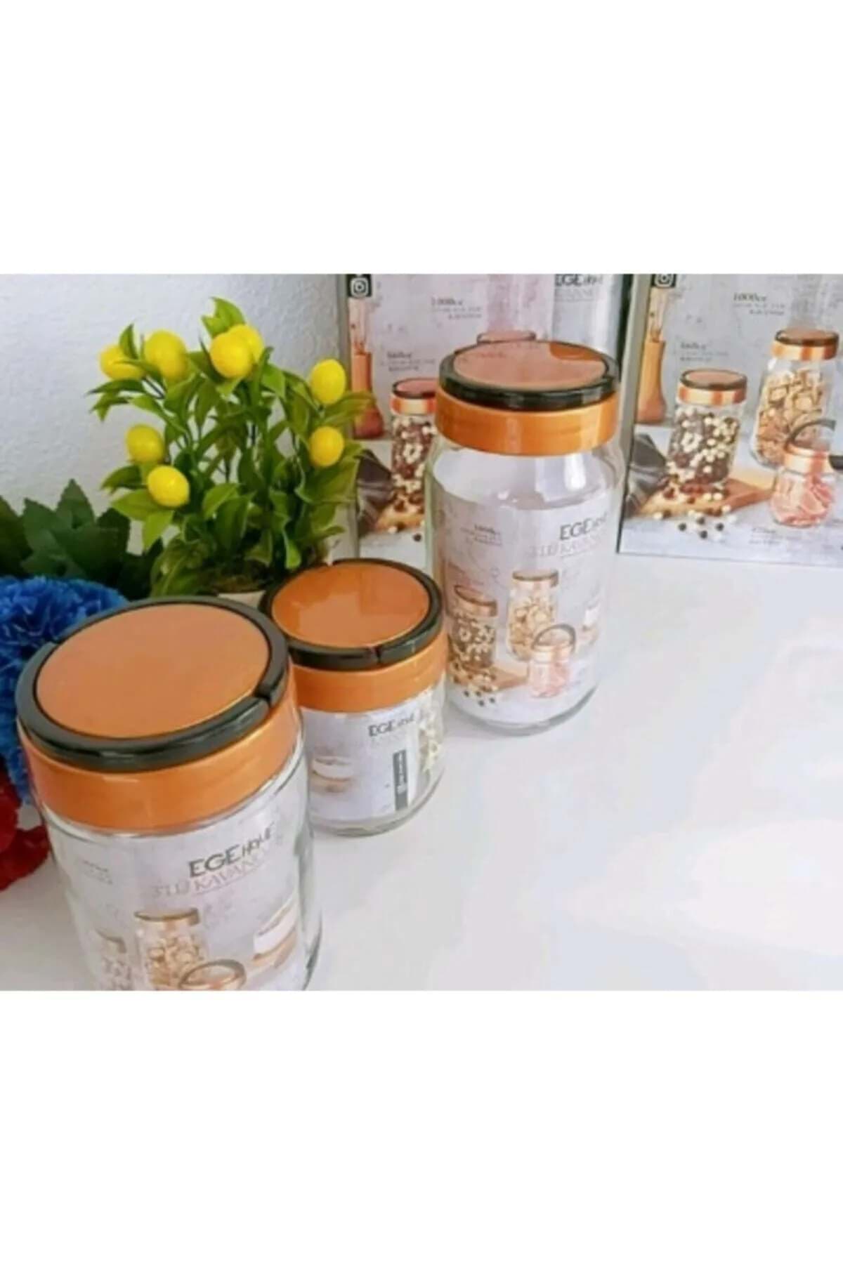 3'lü Silindir Vegas Kavanoz Seti resmi