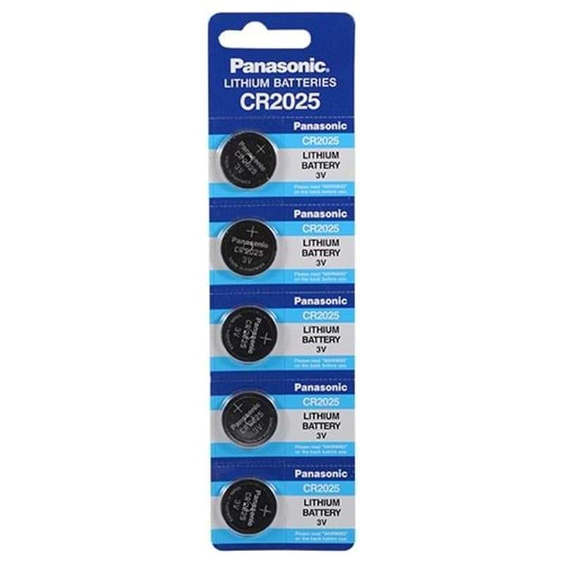 Panasonic 2025 3V Lityum Düğme Pil 5'li Paket resmi