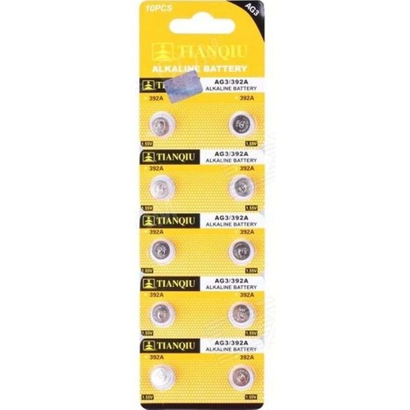 TIANQIU AG3 LR41/392 Alkalin 10'lu Düğme Pil resmi
