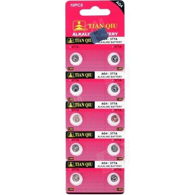 TIANQIU AG4 LR626/377 Alkalin 10'lu Düğme Pil resmi
