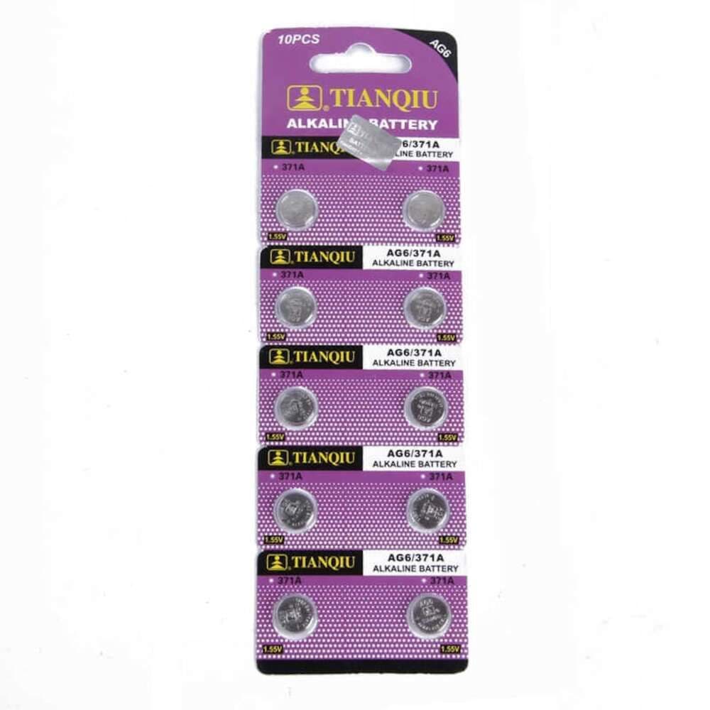 TIANQIU AG6 LR920/371 Alkalin 10'lu Düğme Pil resmi