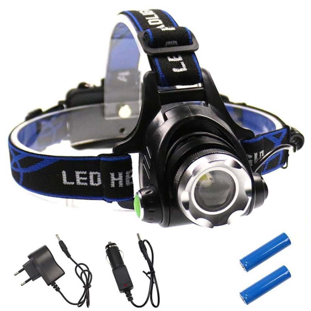 Orjinal 800 Lümen Tx6 Şarjlı Zoomlu Kafa Feneri Wt-120 resmi