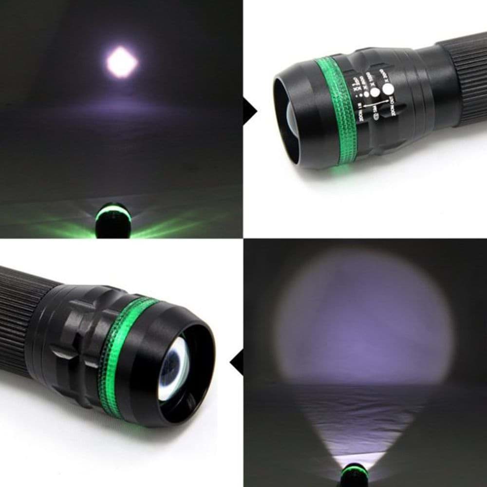 Süper Zoomlu Pilli Ledli Watton EL Feneri Wt-060 resmi