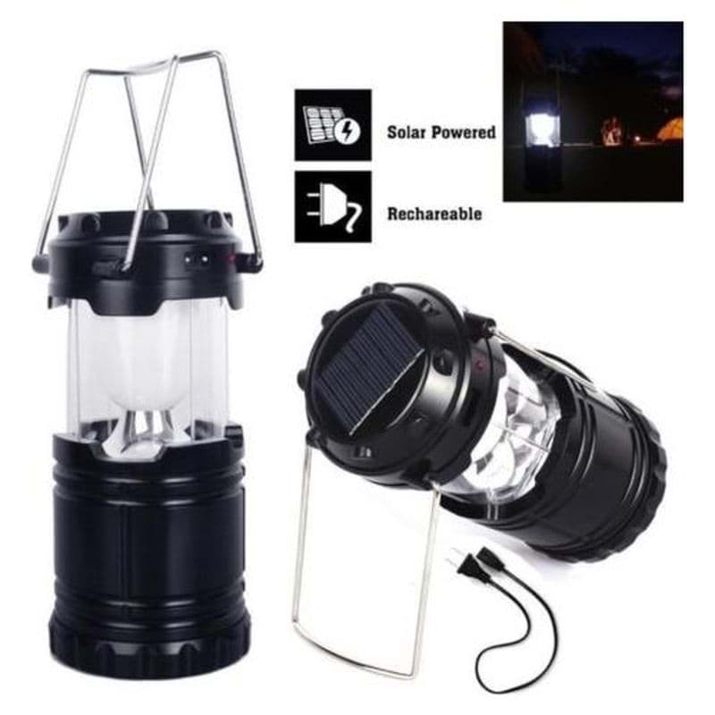 5900T Güneş Enerjili Şarj Edilebilir USB Girişli Kamp Feneri Büyük Boy resmi