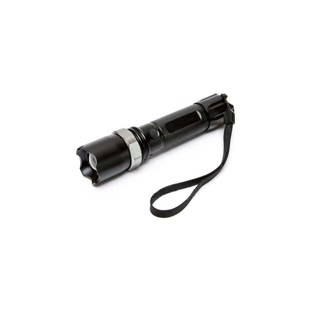KM-110 Profesyonel Şarjlı El Feneri Ledli+Flashlight+Zoom Özellikli Tüfek Aparatlı 6 Parça Full Set resmi
