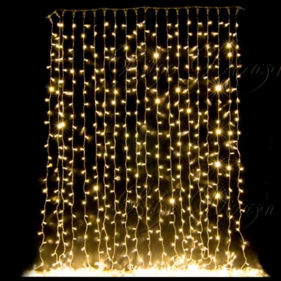 3*3 Perde Led Sarı Işık resmi