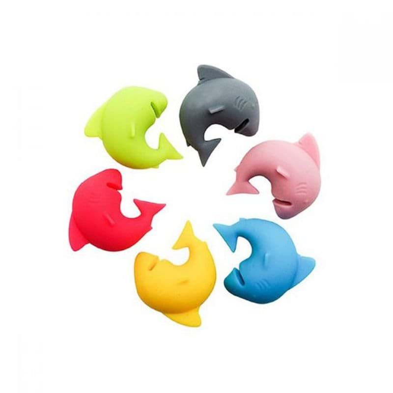 Silikon Köpek Baliği Kupa Belirteci resmi