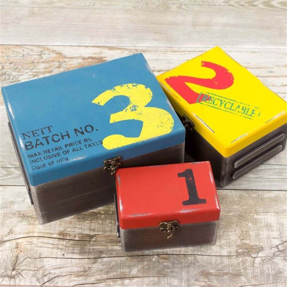 Ahşap 3'lü Kutu Seti resmi