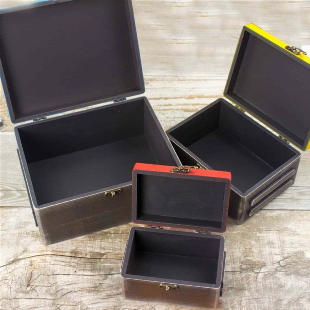 Ahşap 3'lü Kutu Seti resmi