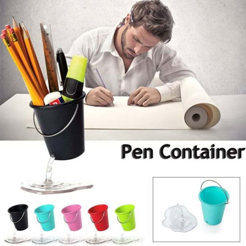 Dökülen Delik Kova Tasarimli İlginç Kalemlik resmi