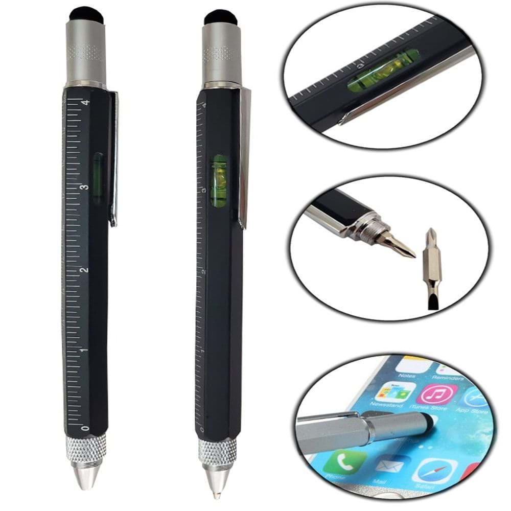 Cetvelli Tornavidali Su Terazili İlginç Dokunmatik Mimar Kalem resmi