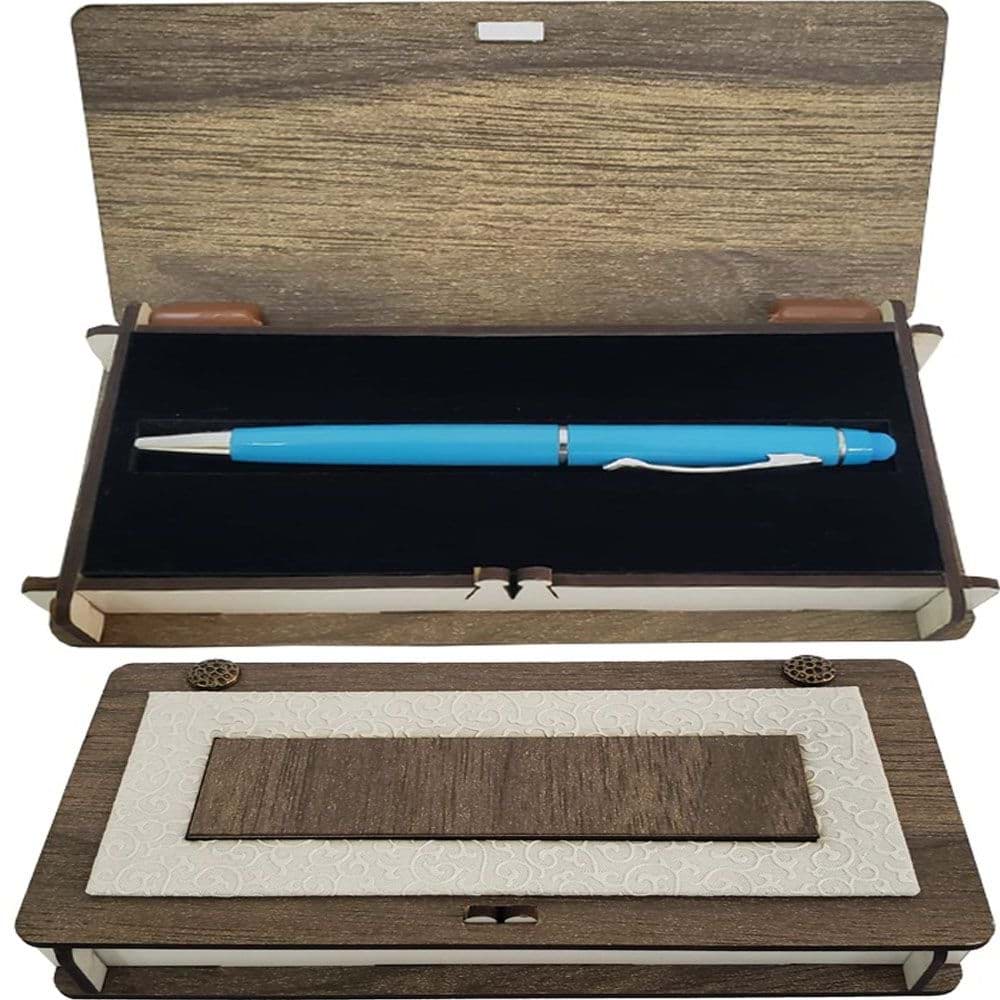 Tükenmez Kalem Ahşap Kutulu resmi