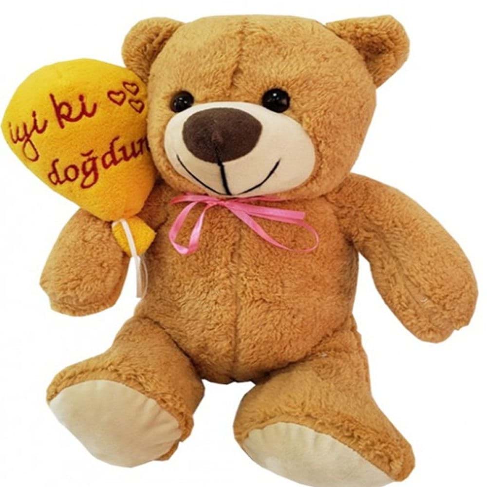 İyiki Doğdun Balonlu Ayıcık resmi