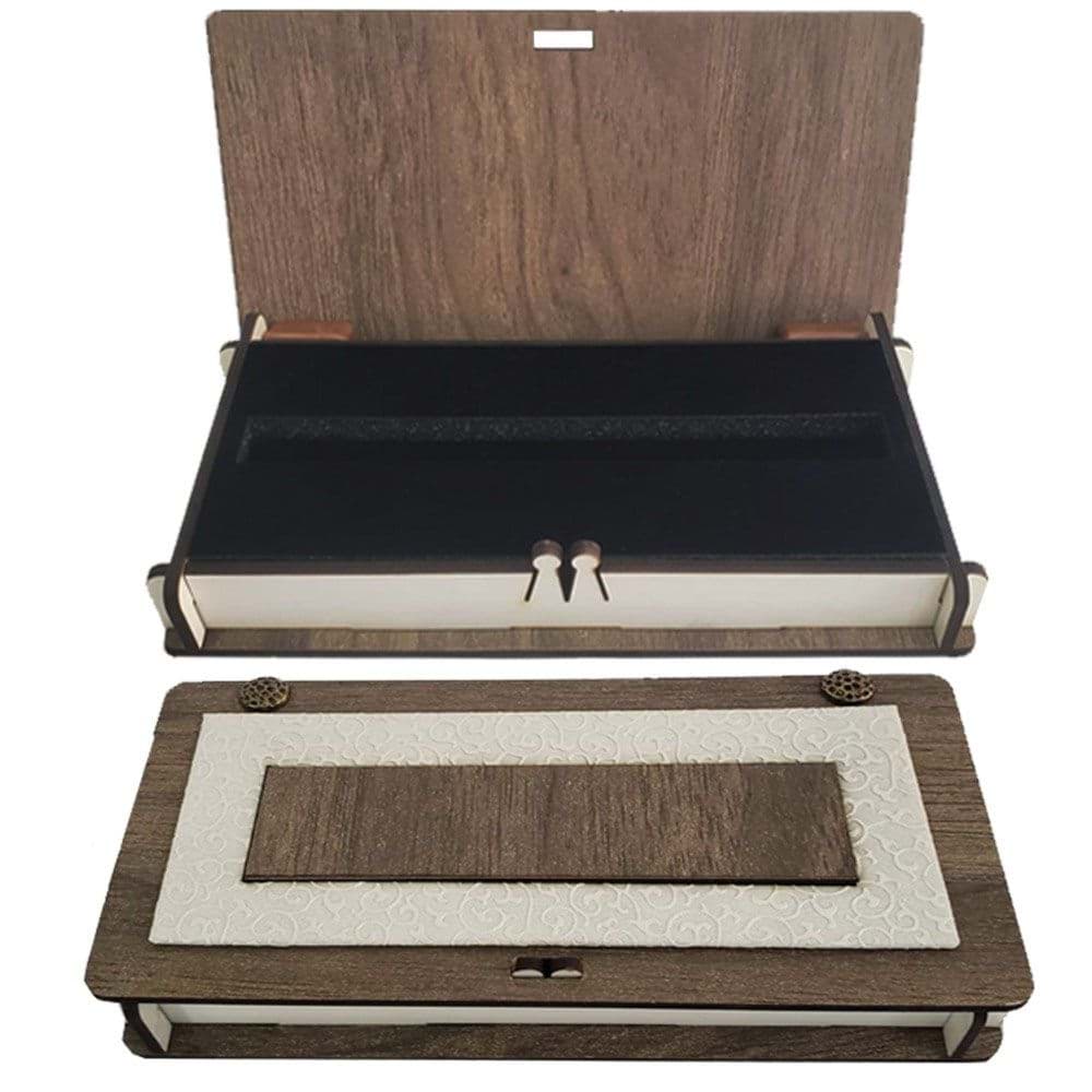 Picture of Leather Wooden Sponge Pencil Box