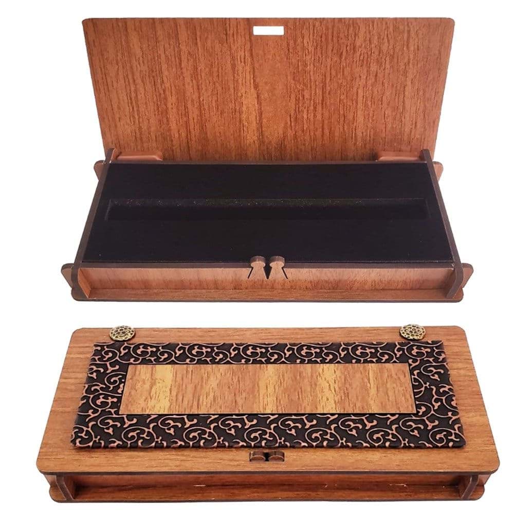 Picture of Wooden leather pencil box sponge