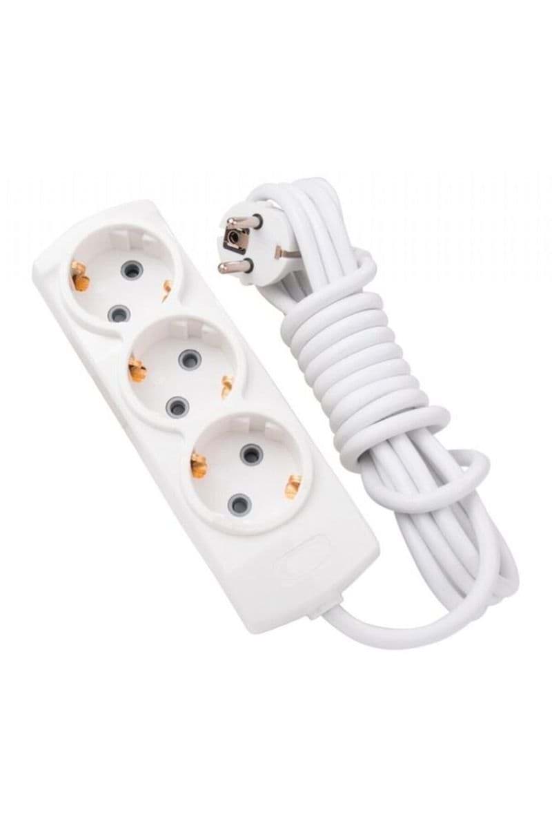 Tunç 3 mt 3'lü Priz Topraklı Uzatma Kablosu resmi