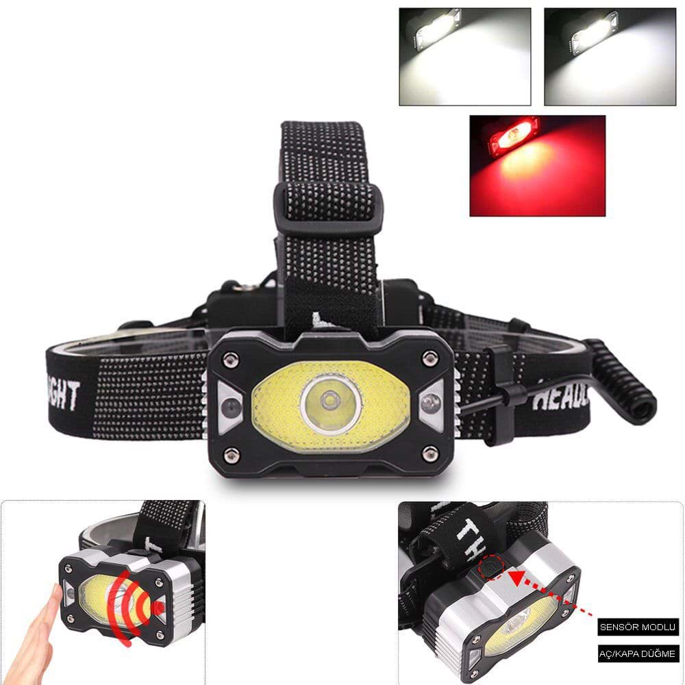 Picture of 4-mode sensor charging strong head lamp Watton WT-248