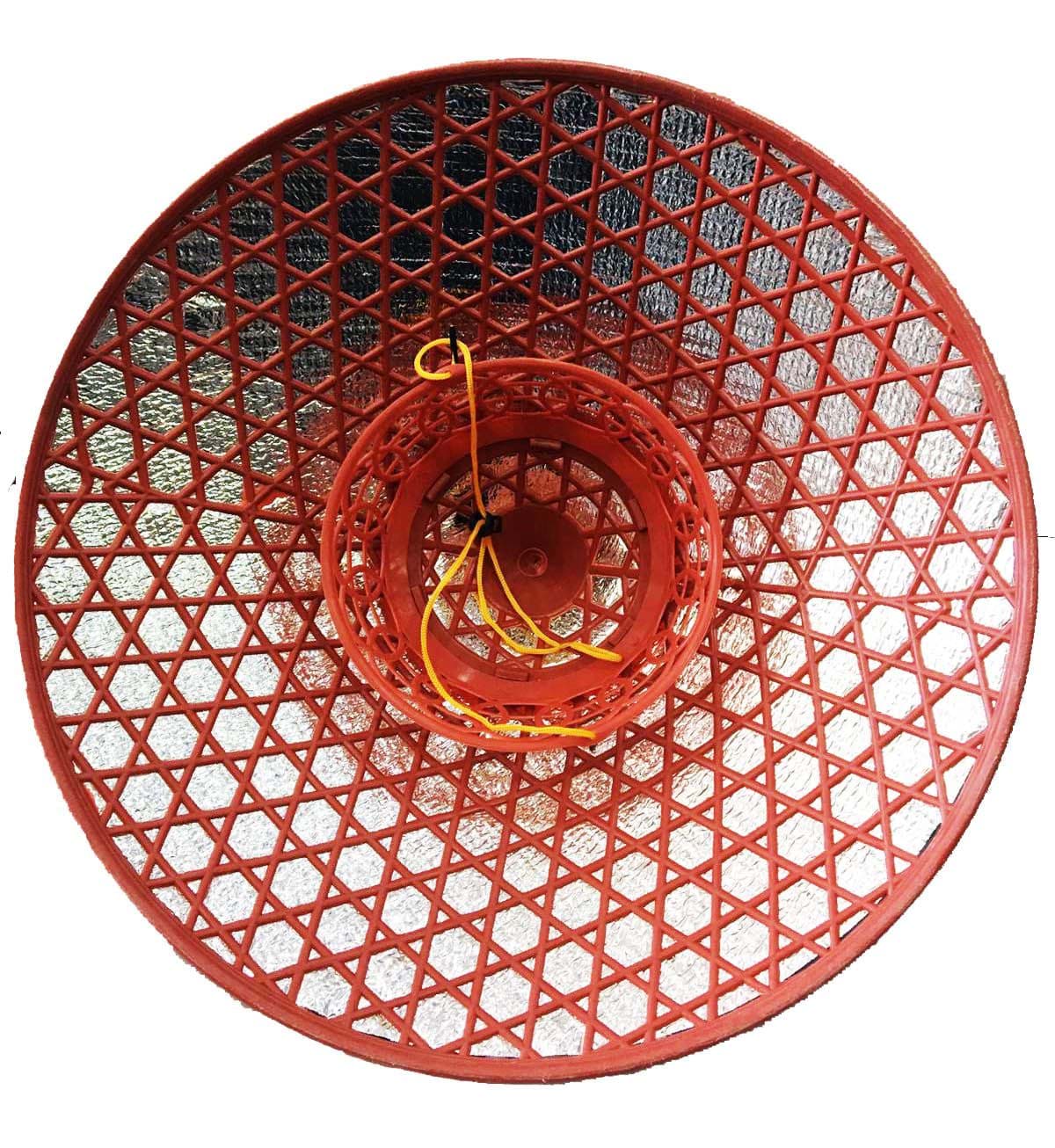 Kareli Saten Kaplama Mavi Kırmızı Vietnam Şapkası resmi