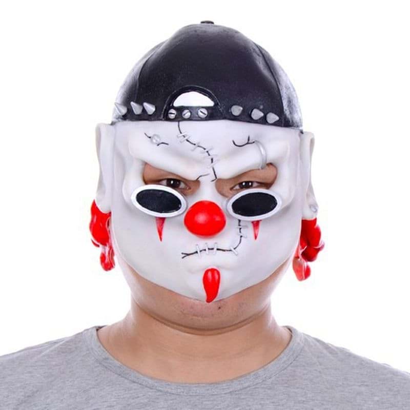 Lateks Şapkalı Gözlüklü Beyaz Maske resmi
