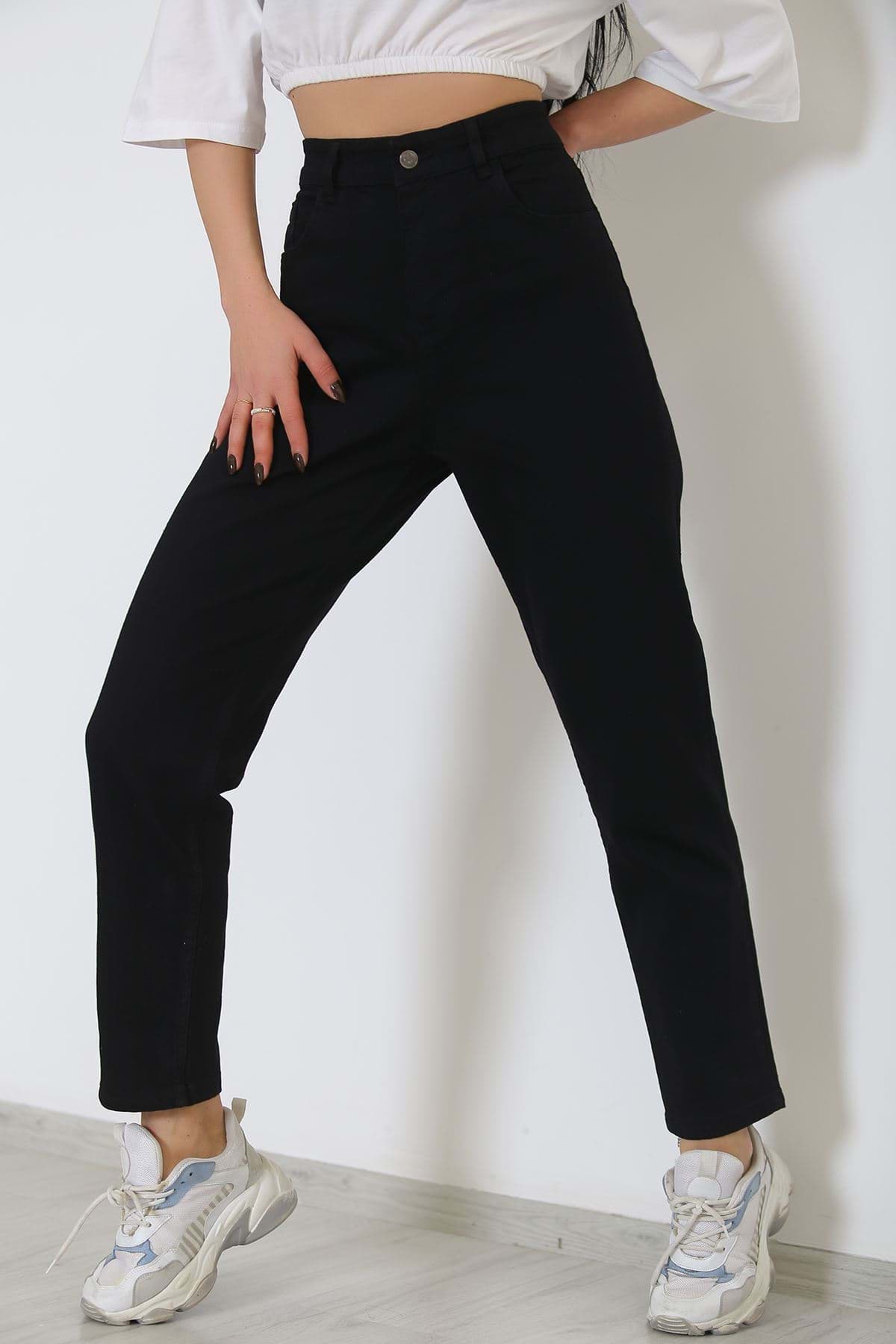 Boyfriend Kot Pantolon Siyah - 8756.1431. resmi