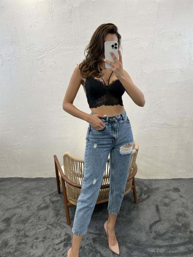 5778 DENİM CARROT FIT-MAVİ resmi