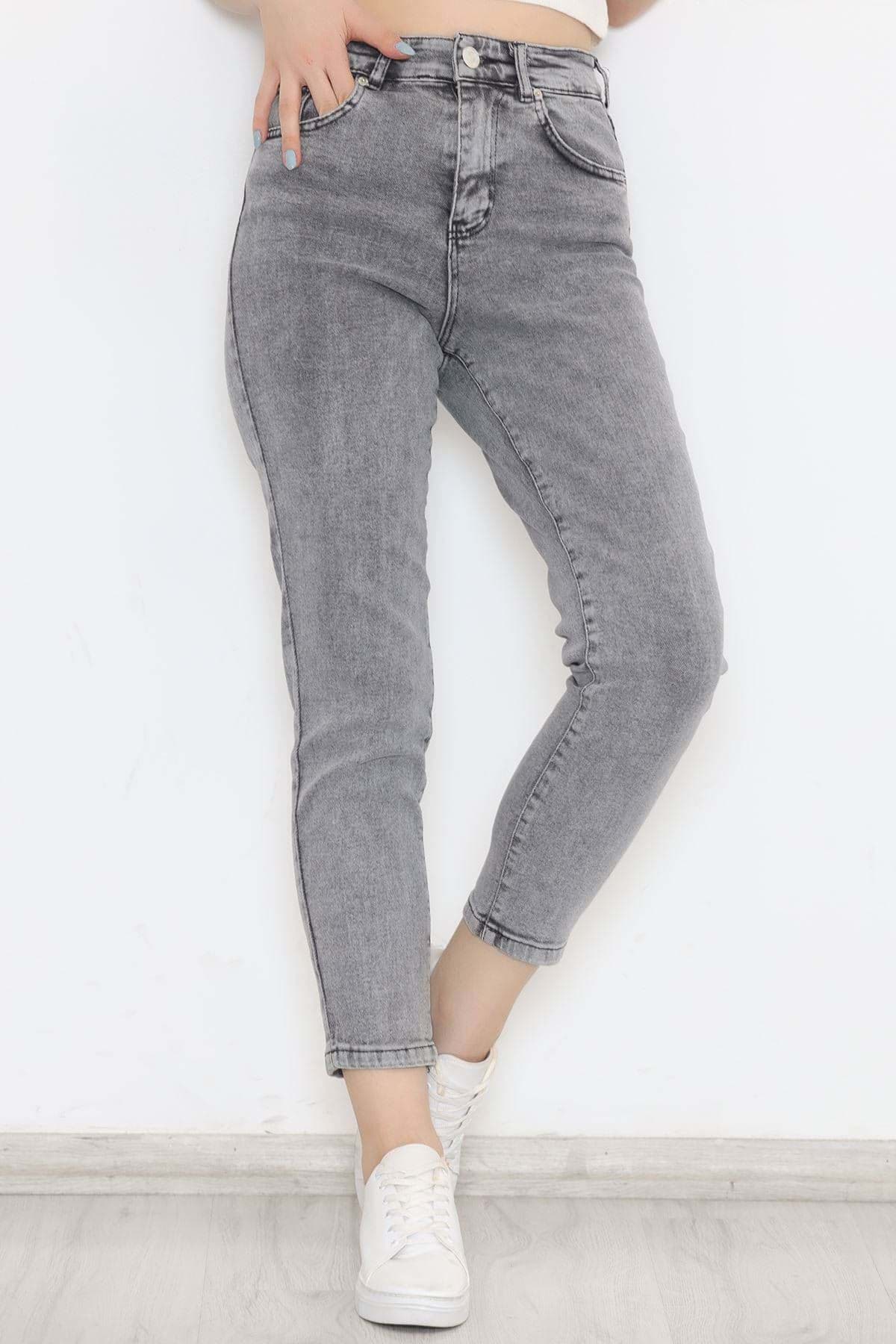 Boyfriend Kot Pantolon Gri - 11917.1431. resmi