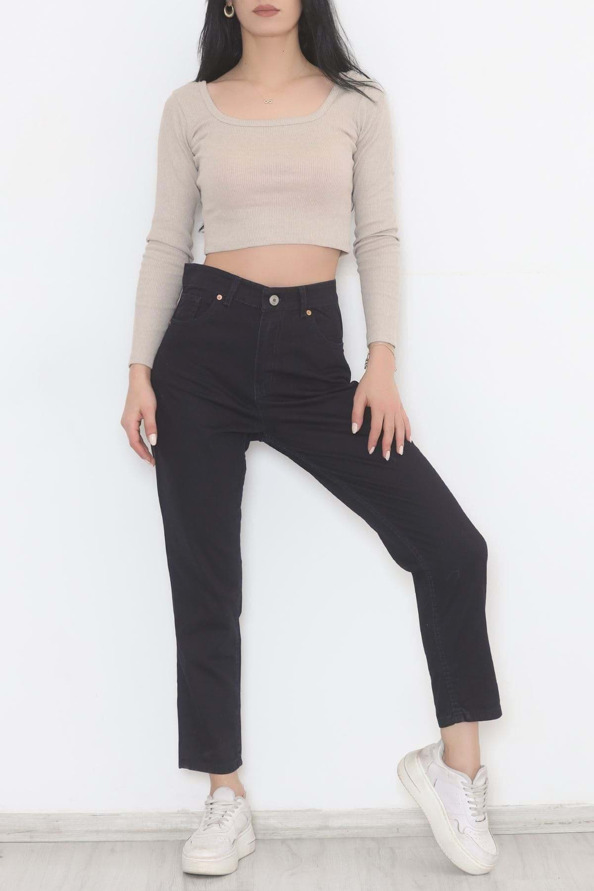 Boyfriend Kot Pantolon Lacivert - 11917.1431. resmi