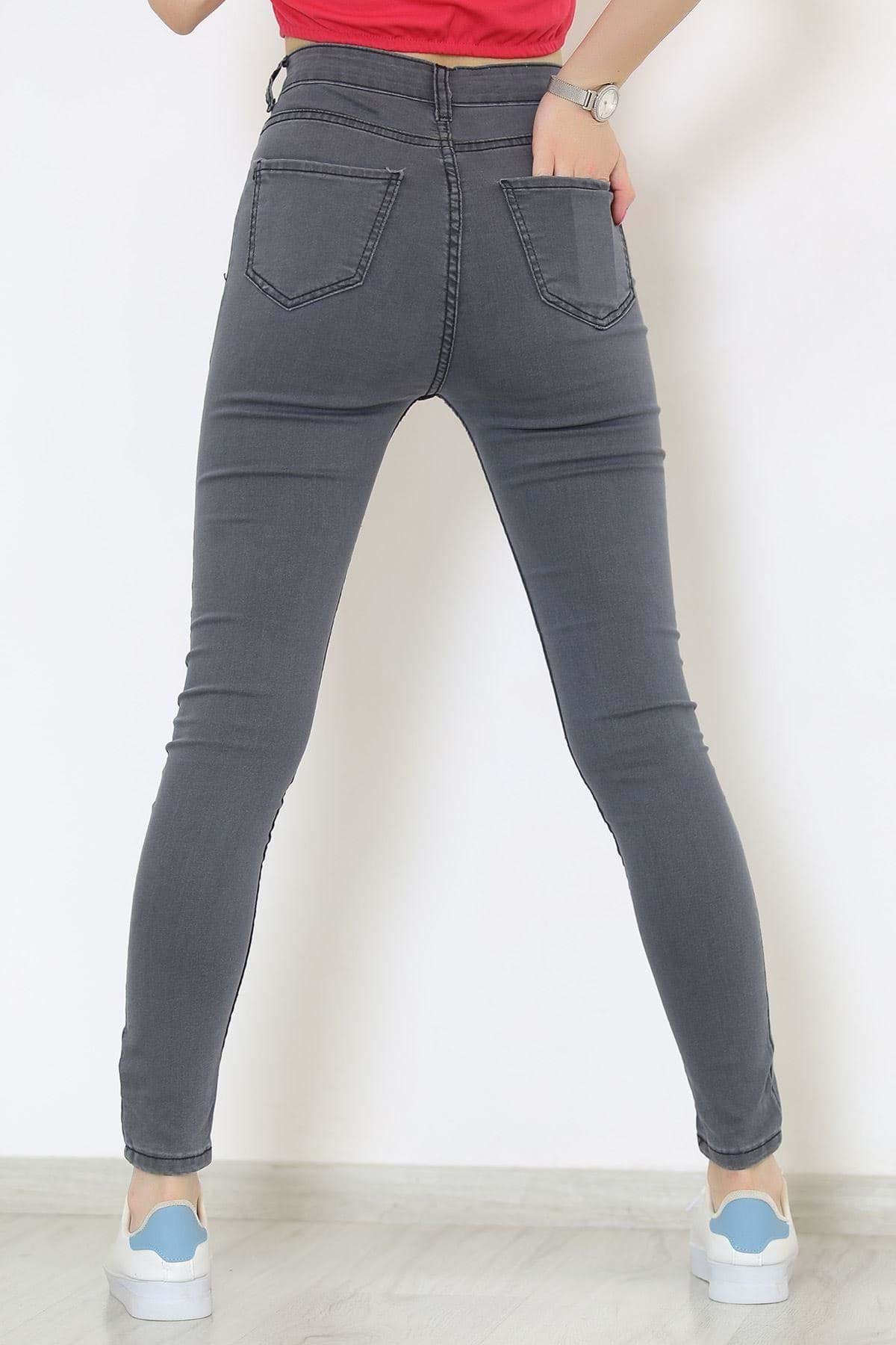 Süper Likra Kot Pantolon Füme - 9815.1431. resmi