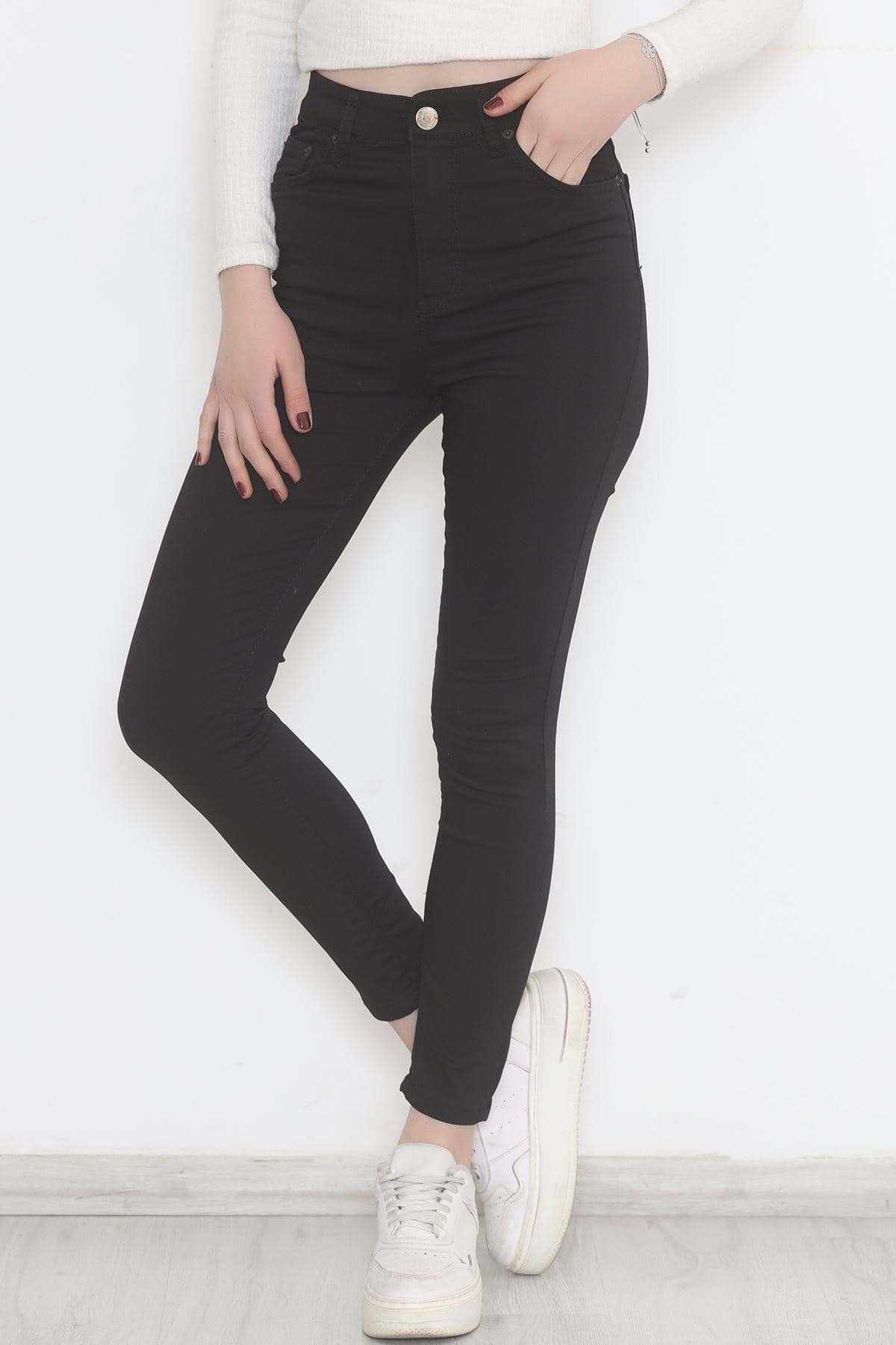 Dar Paça Kot Pantolon Siyah - 12561.1431. resmi