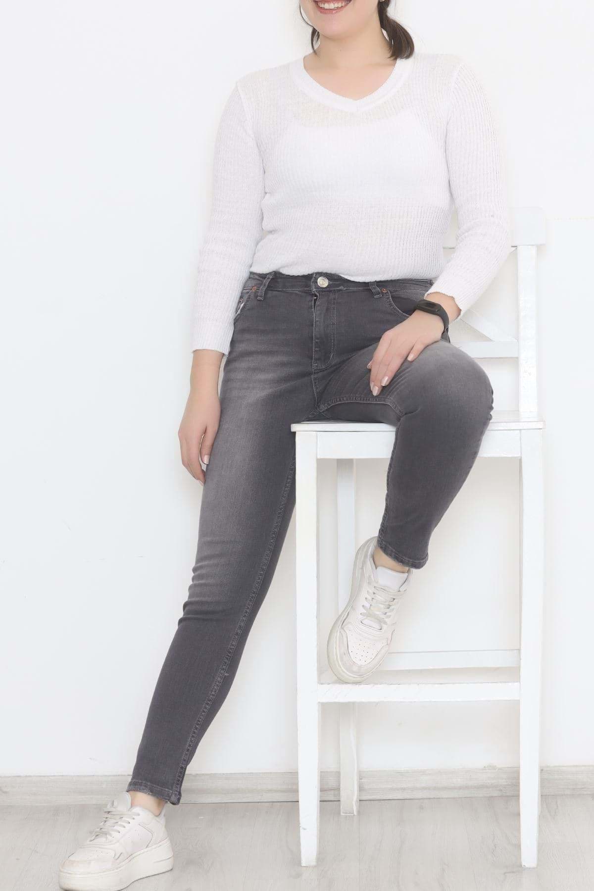 Büyük Beden Kot Pantolon Koyufüme1 - 12479.1431. resmi