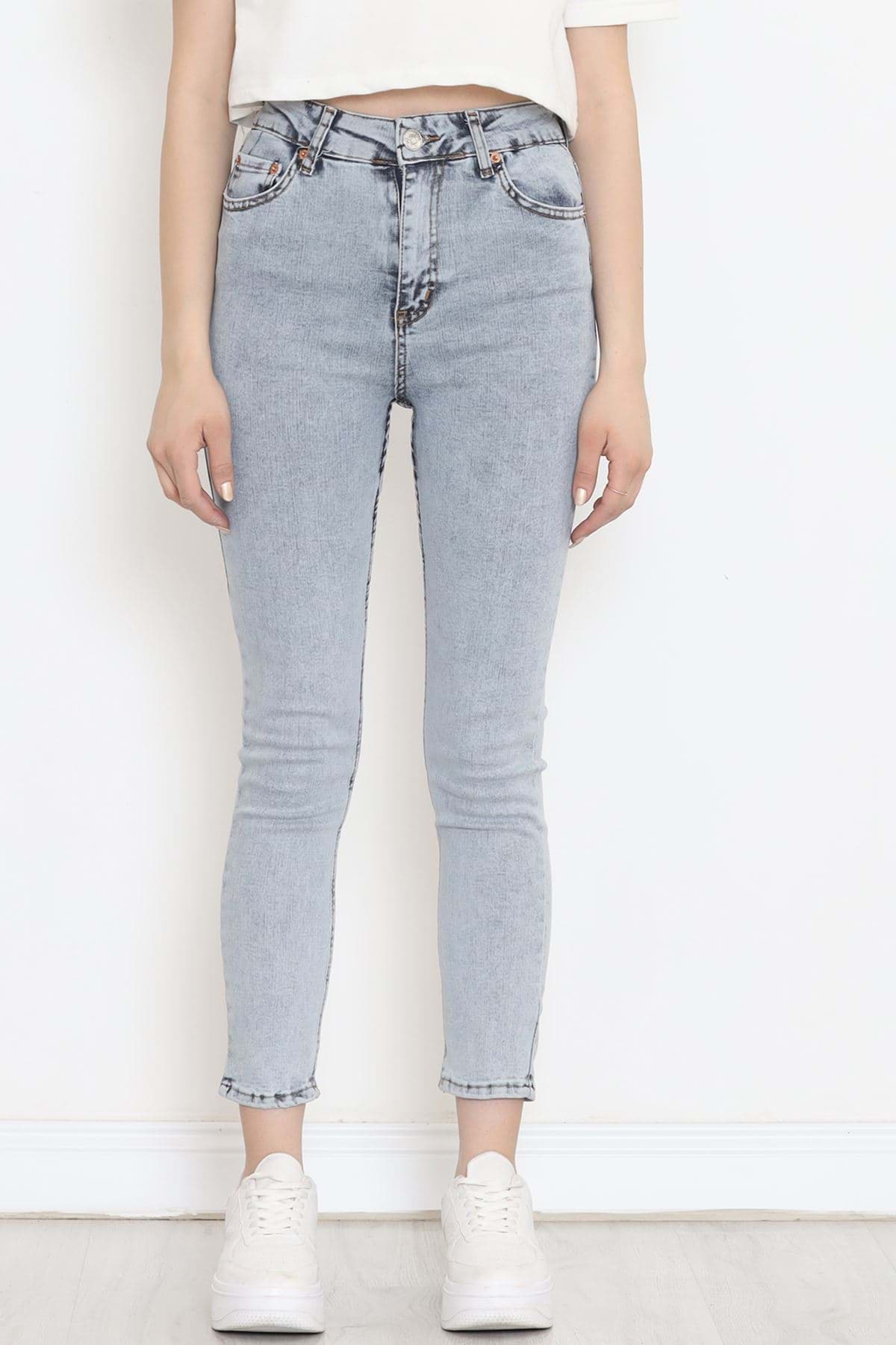 Süper Likra Kot Pantolon Açıkmavi3 - 9815.1431. resmi