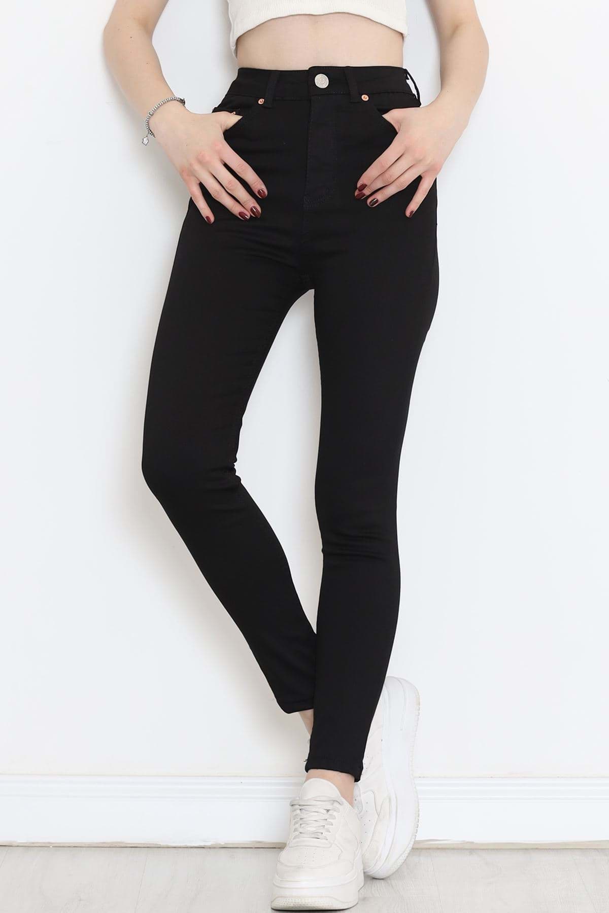 Süper Likra Kot Pantolon Siyah1 - 473737.1431. resmi