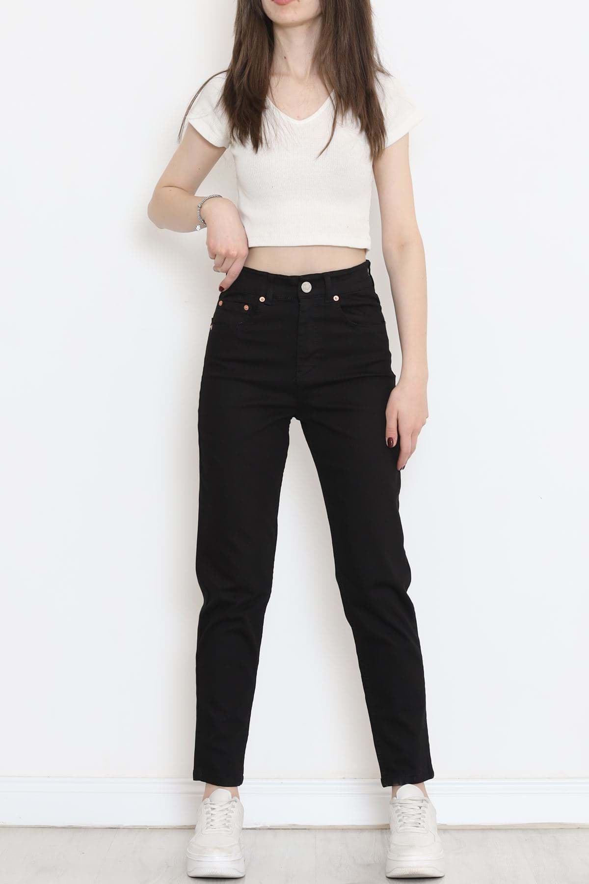 Boyfriend Kot Pantolon Siyah - 18222.1431. resmi