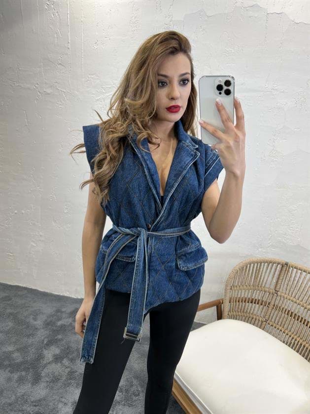 6200 KOT YELEK-MAVİ resmi