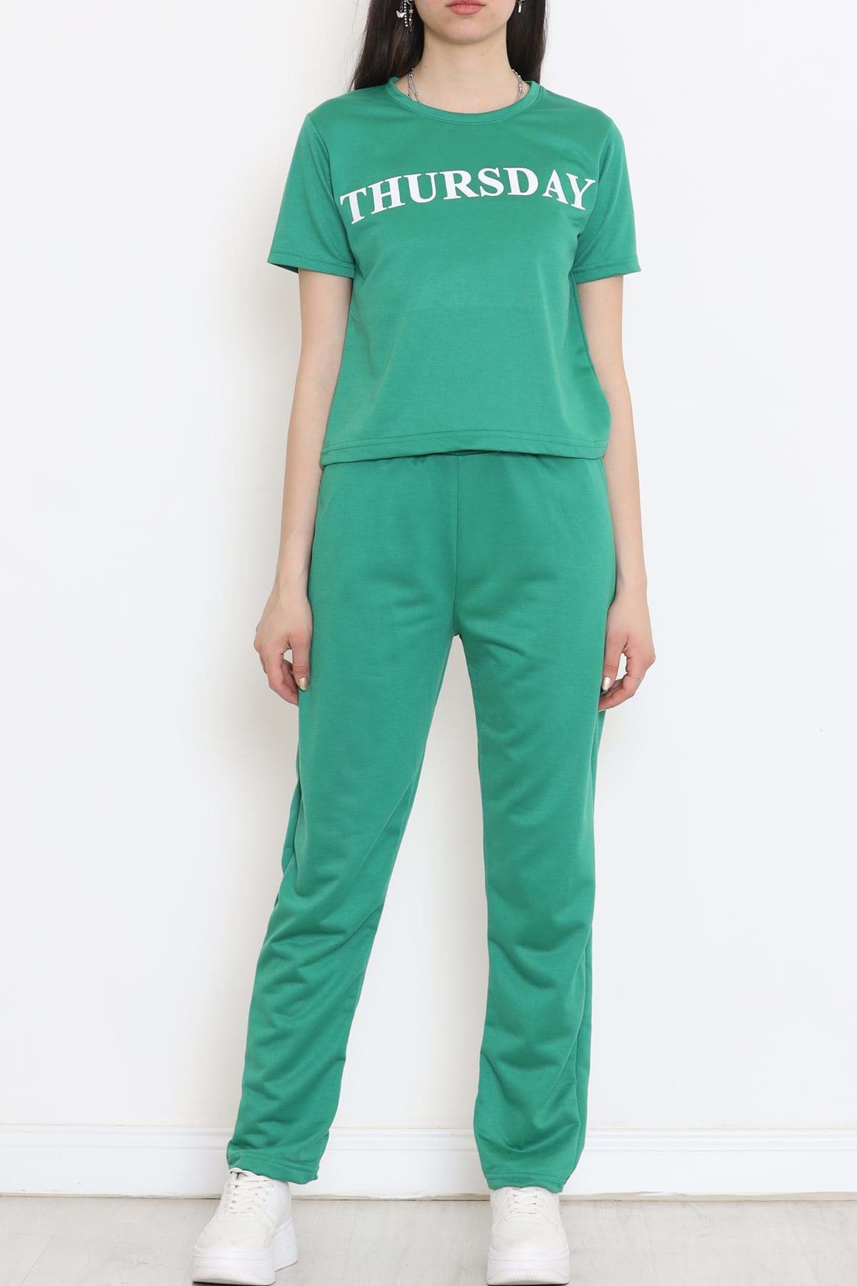 Jogger Eşofman Takımı Yeşil - 16601.5238. resmi