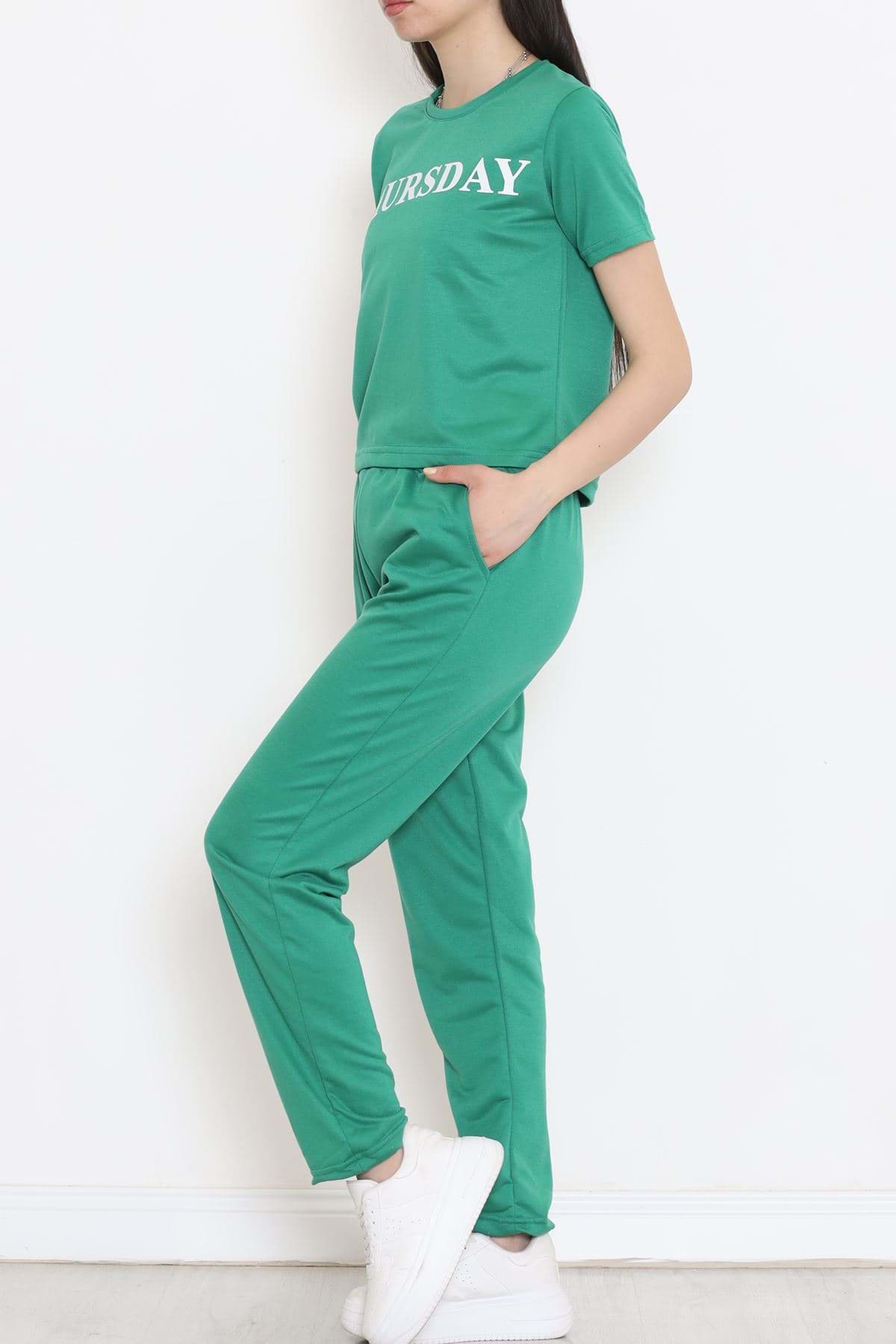 Jogger Eşofman Takımı Yeşil - 16601.5238. resmi