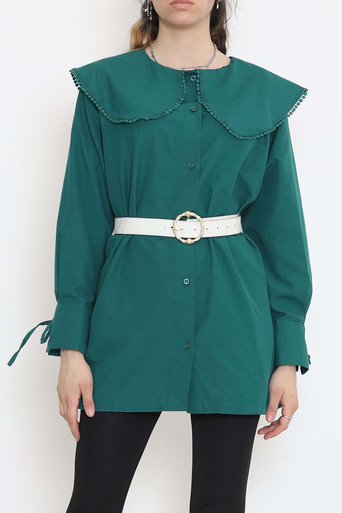 Bebe Yaka Gömlek Yeşil - 18313.255. resmi