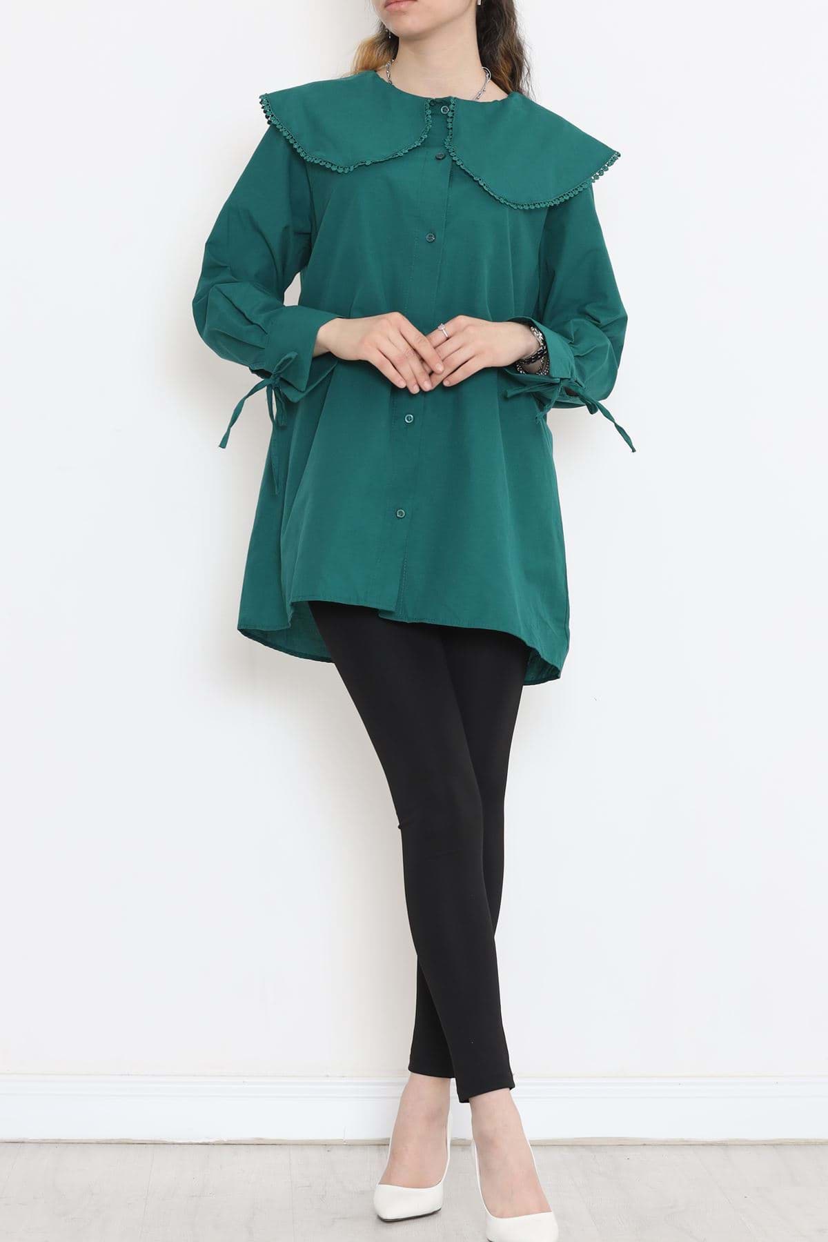 Bebe Yaka Gömlek Yeşil - 18313.255. resmi