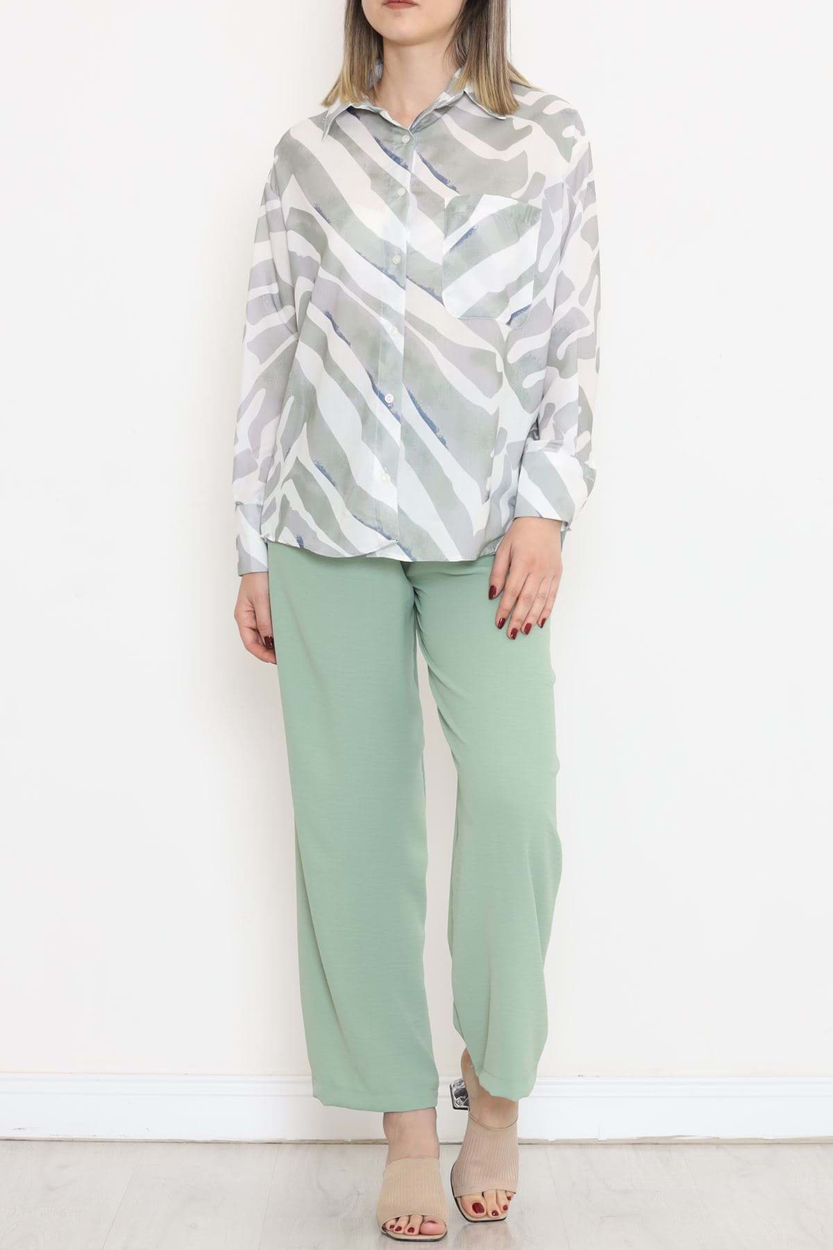 Picture of Vual patterned shirt Mint - 989.1247.